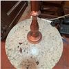 Image 4 : Vintage Floor Lamp With Palm Tree Stained Glass Shade