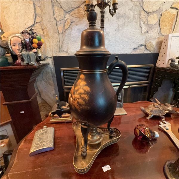 19th Century Toleware Water Tantalus Dispenser