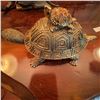 Image 1 : Jeweled Turtle Trinket Box With Baby Turtle Letter Opener