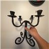 Image 1 : Hand-Forged Wrought Iron 4-Arm Candle Holder