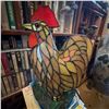Image 8 : Stained Glass Rooster Table Lamp, 13 Inches Tall