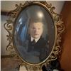 Image 1 : Antique Oval Framed Portrait of Young Man, Hand-Coloured Photo