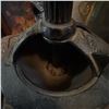Image 2 : Antique Hand-Crank Coffee Grinder with Ornate Metal Top