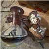 Image 2 : African Tribal Bust Sculpture and Decorated Ceramic Vase