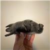 Image 3 : Inuit Soapstone Sculptures: Seal with Pup & Bear