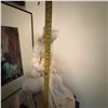 Image 3 : Large Madonna and Lamb White Plaster Statue, 22" Tall