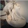 Image 6 : Large Madonna and Lamb White Plaster Statue, 22" Tall