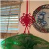 Image 6 : Chinese Green Jadeite Style Wall Hanging With Dragon and Phoenix Relief