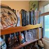 Image 1 : Eclectic Bookshelf Collection: Books, Decor, Cassette Tapes, Trinkets