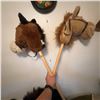 Image 1 : Plush Stick Hobby Horses