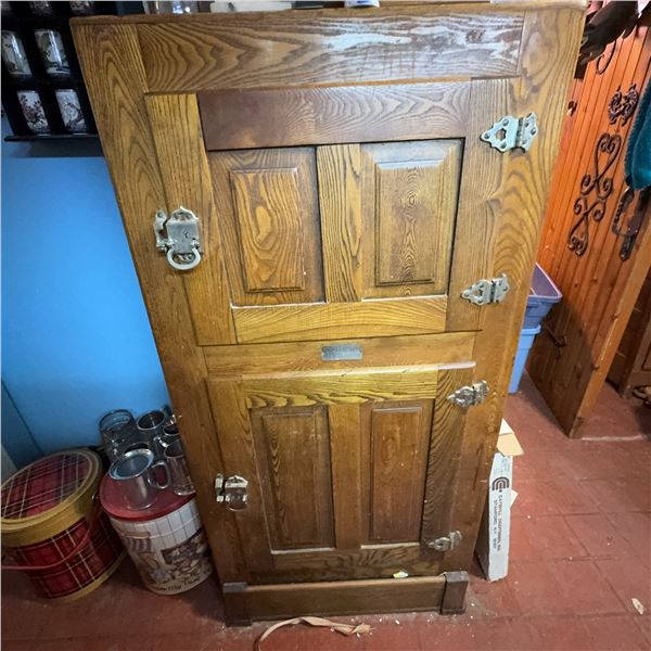 Antique Camel Beauty Icebox by Walter A. Wood & Company