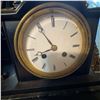 Image 4 : Antique French Mantel Clock With Bronze Philosopher Figure