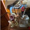 Image 2 : Pair Brutalist Style Metal and Stone Candlesticks