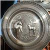 Image 2 : 4 Embossed Pewter Plates with Equestrian and Rural Scenes