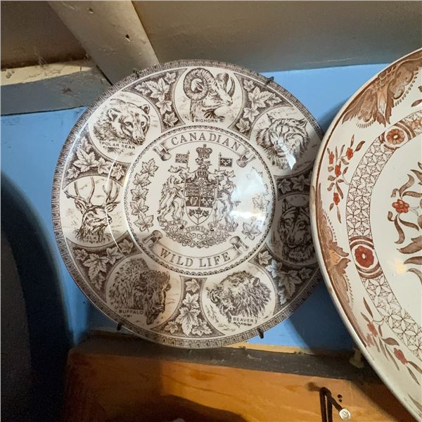 Canadian Wildlife and Centennial Commemorative Plates (3)
