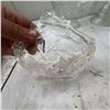 Image 3 : Cut Glass Crystal Basket Bowl, 9 Inches