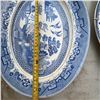 Image 3 : Large Blue Willow Pattern Oval Platter, 16 Inch