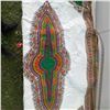 Image 6 : African Carved Wood Sculpture Duo and 'Véritable Java Hollandais' Textile