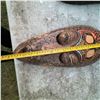 Image 3 : Hand-Carved Wooden Tribal Mask with Painted Details, 20"