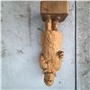 Image 4 : Wood Sleigh Model and Hand-Carved Folk Figure Pair