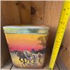 Image 4 : Ridgways Old Country Tea 3 lb Vintage Tin with Countryside Scenes