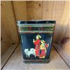 Image 2 : Vintage Asian-Inspired Metal Tin with Dog Motifs