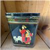Image 4 : Vintage Asian-Inspired Metal Tin with Dog Motifs