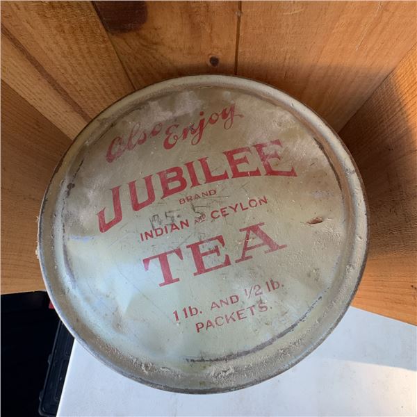 Vintage Bagdad Brand Coffee Tin and Jubilee Tea Tin