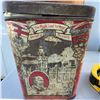 Image 3 : Antique Canadian Maple Leaf Tin with Historical Figures