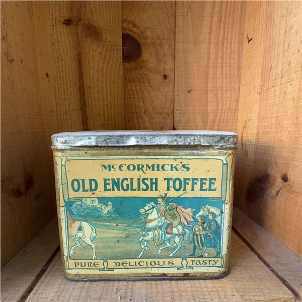 McCormick's Old English Toffee Vintage Tin
