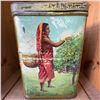 Image 2 : Vintage Ram Lal's Pure Tea Tin 3 lb Advertising Container