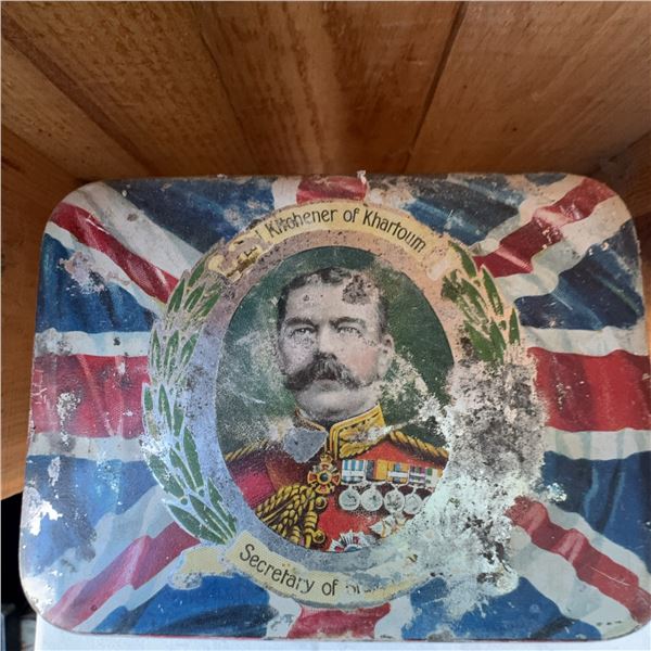 Early 20th Century British Patriotic Biscuit Tin