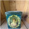Image 1 : Early 20th Century Decorative Portrait Tin Container