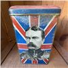 Image 1 : Antique Boer War British Generals Tin, Union Jack Graphics