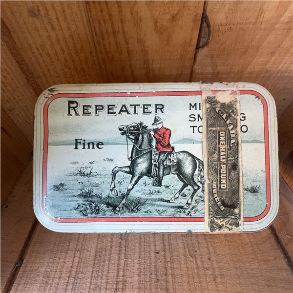 Repeater Tobacco Tin by Imperial Tobacco, One-Half Pound