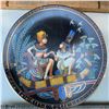 Image 1 : Egyptian-Themed Collectibles: Porcelain Display Plate & Metal Tray