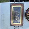 Image 4 : Egyptian-Themed Collectibles: Porcelain Display Plate & Metal Tray
