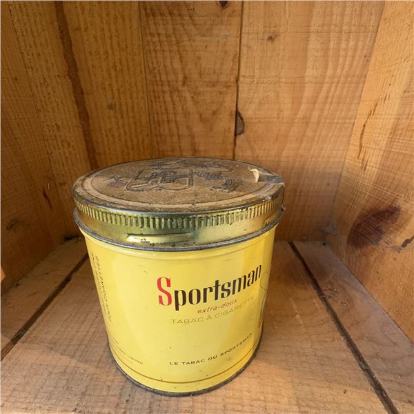 Vintage Sportsman Extra Mild Cigarette Tobacco Tin