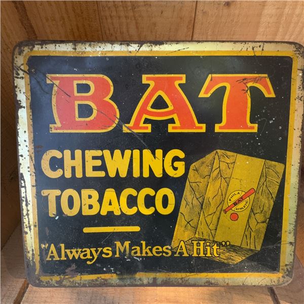 Vintage BAT Chewing Tobacco Tin Advertising Box