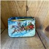 Image 1 : Vintage Tetley's Tea Russian Tin Box with Winter Sleigh Scene