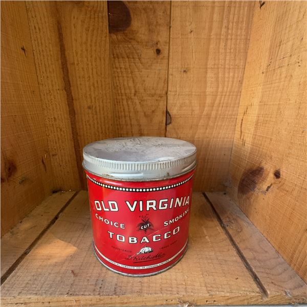 Old Virginia Choice Cut Smoking Tobacco Tin