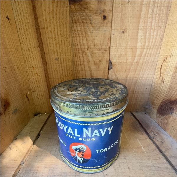 Vintage Royal Navy Cut Plug Tobacco Tin