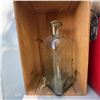 Image 1 : Vintage Glass Water Dispenser with Brass Tap and Cork Stopper