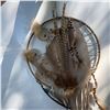 Image 2 : Indigenous-Style Dreamcatcher With Feathers and Beads, 20" Diameter