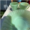 Image 3 : Fire-King Jadeite Mugs and Scalloped Bowls Set