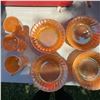 Image 1 : Fire-King Peach Lustre Glassware Set, Mugs and Bowls