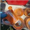 Image 4 : Fire-King Peach Lustre Glassware Set, Mugs and Bowls