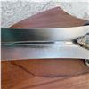 Image 3 : Fantasy Stainless Steel Decorative Sword with Wall Plaque, 24 Inch