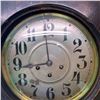 Image 4 : Antique Wooden Wall Clock with Pendulum and Key (28" x 15")