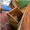 Image 6 : Vintage Oak Hoosier Cabinet with Glass Doors